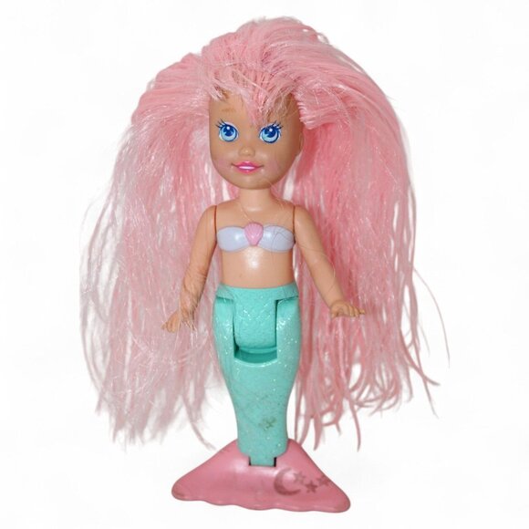 Hasbro Other - Vintage 1991 My Pretty Mermaid "Moon Dancer" Doll With Pink Hair & Glittery Tail